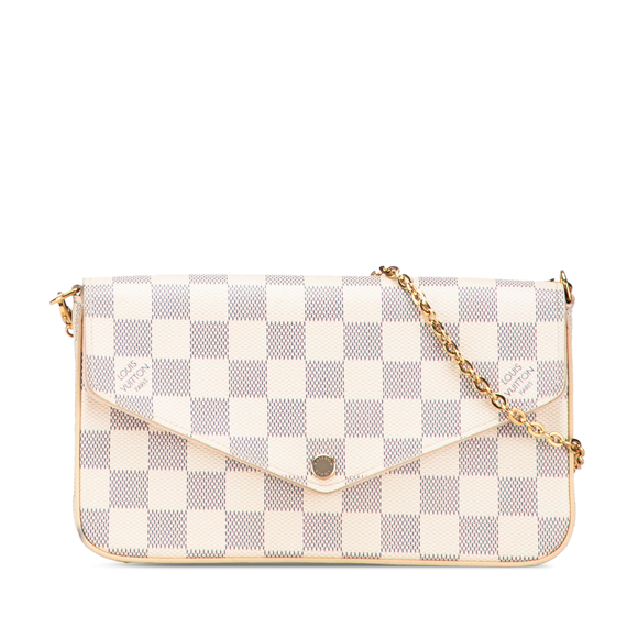Pre-Loved Louis Vuitton Damier Azur Pochette Felicie - Picture 1 of 10
